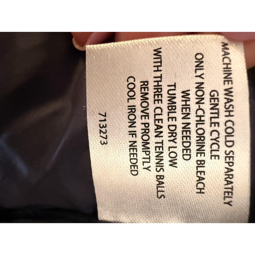 Martha Stewart Jacket Womens XL Navy Down Puffer Short Sleeve Full Zip Quilted - Picture 10 of 15